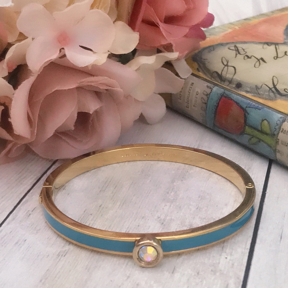 KATE SPADE Turquoise Forever Gems Bangle Bracelet - Picture 4 of 4